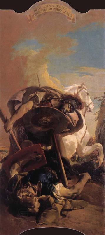 Giovanni Battista Tiepolo The death of t he consul Brutus in single combat with aruns China oil painting art
